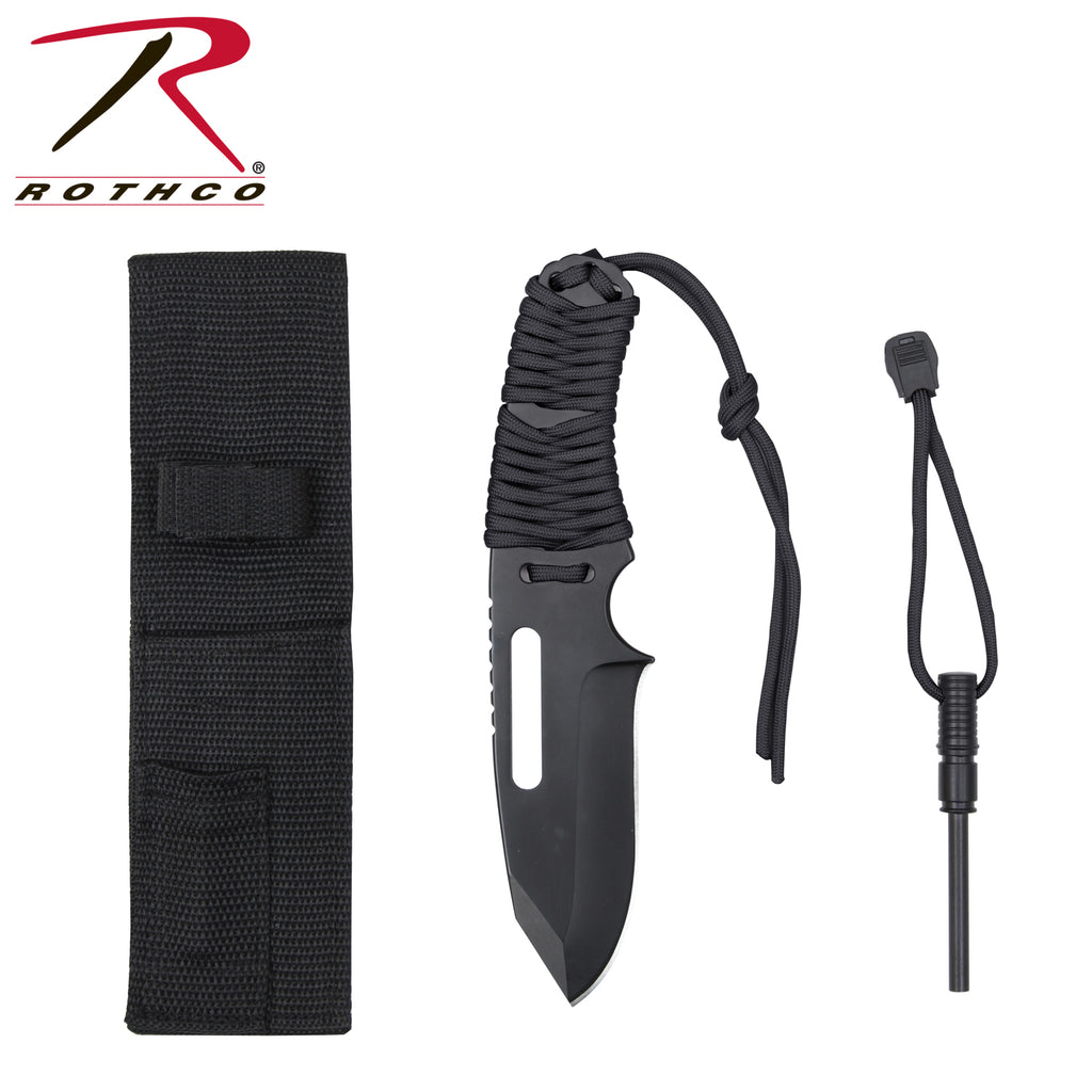 Rothco Large Paracord Knife With Fire Starter