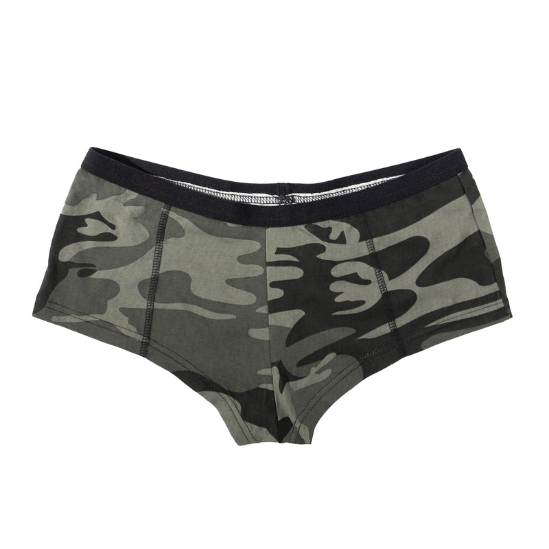 Rothco Black Camo "Booty Camp" Booty Shorts