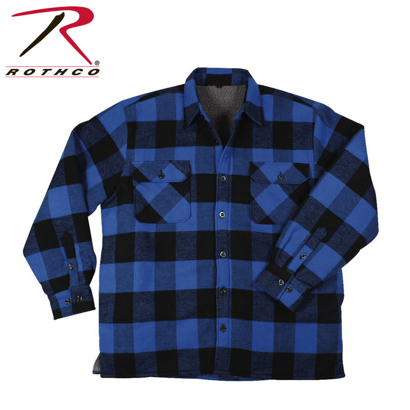 Rothco Extra Heavyweight Buffalo Plaid Sherpa Lined Flannel Shirts