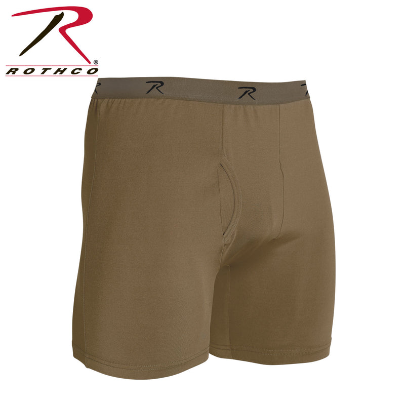 Rothco AR 670-1 Coyote Brown Moisture Wicking Performance Boxer Shorts