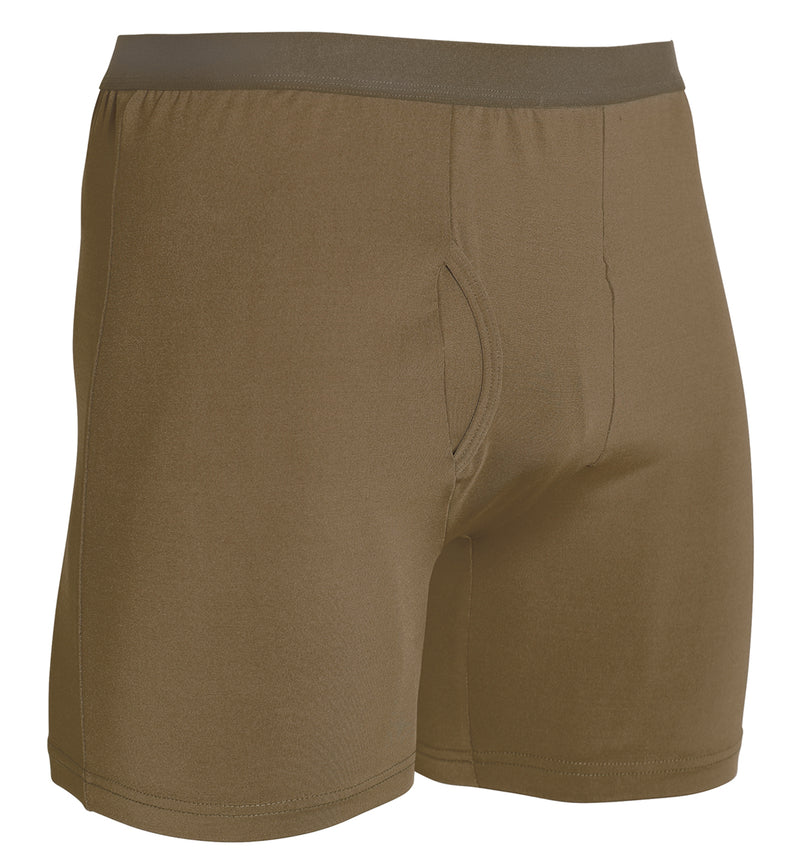 Rothco AR 670-1 Coyote Brown Moisture Wicking Performance Boxer Shorts