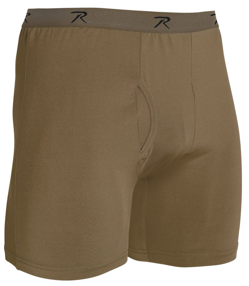 Rothco AR 670-1 Coyote Brown Moisture Wicking Performance Boxer Shorts