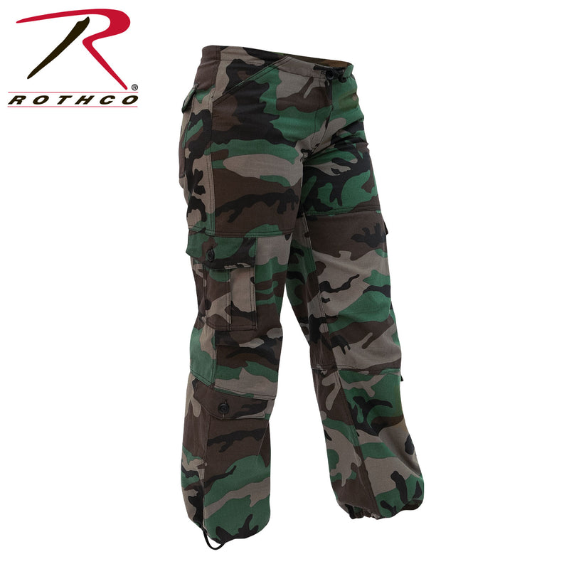 Rothco Womens Unwashed Camo Paratrooper Fatigue Pants