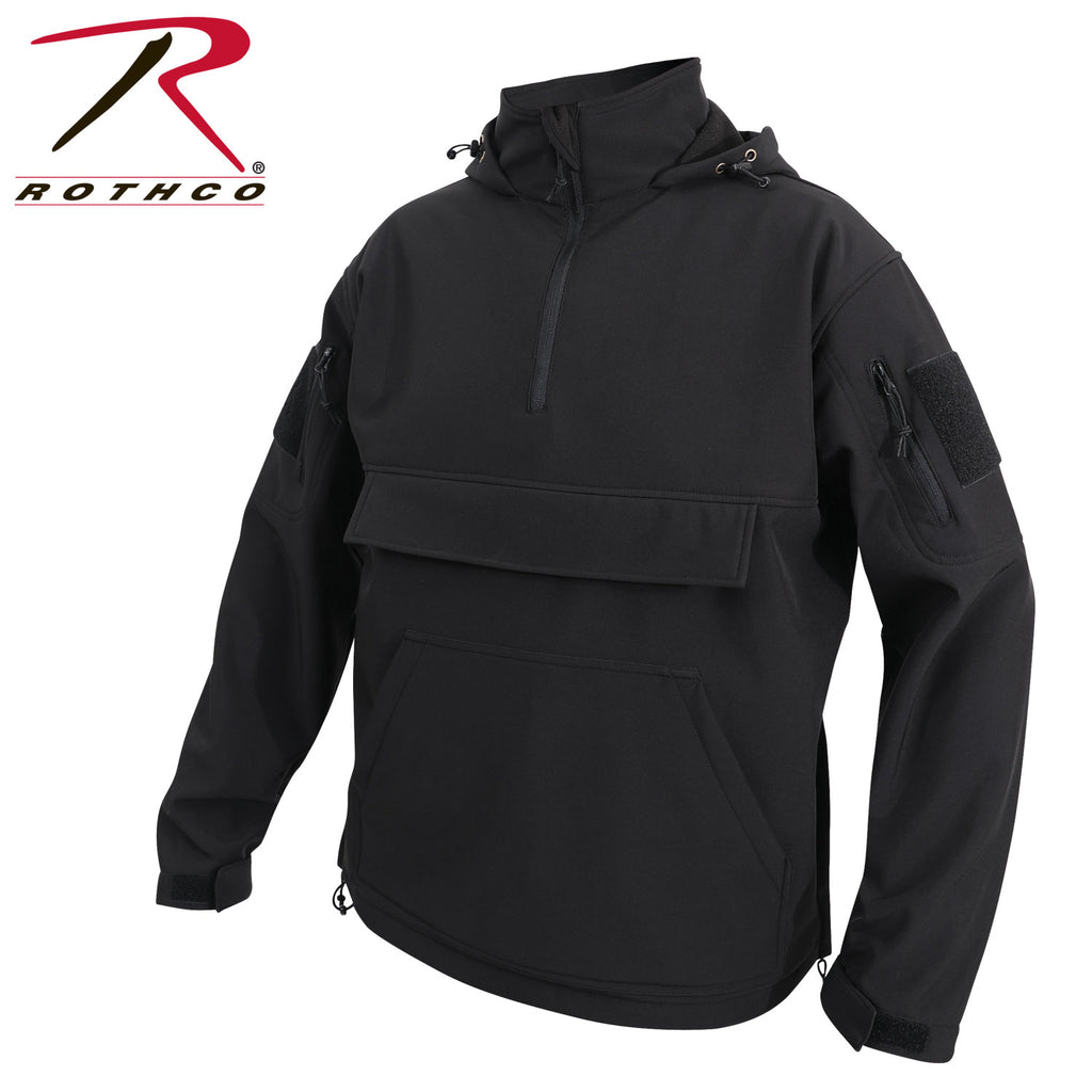Rothco Concealed Carry Soft Shell Anorak - Black