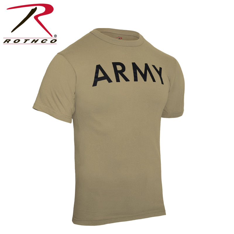 Rothco AR 670-1 Coyote Brown Army Physical Training T-Shirt