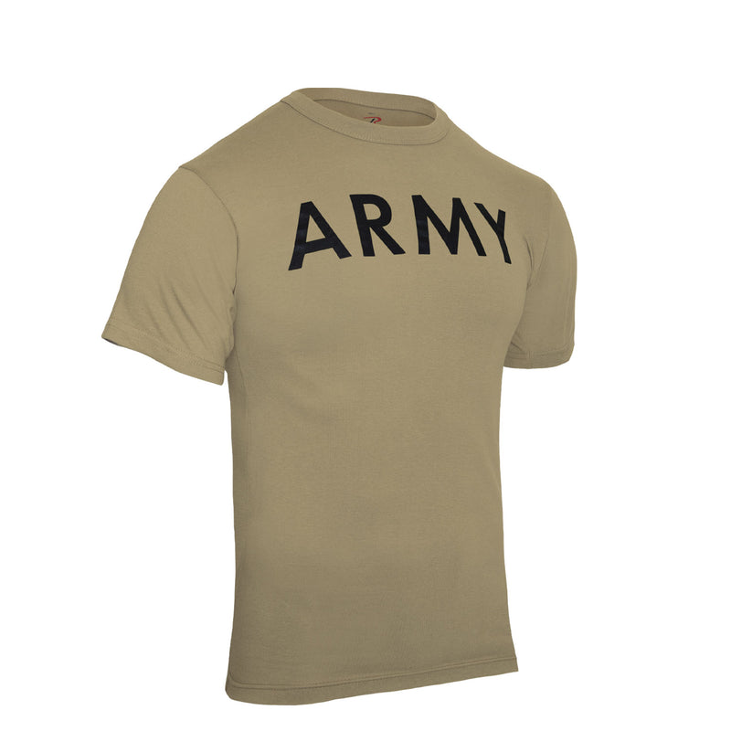 Rothco AR 670-1 Coyote Brown Army Physical Training T-Shirt