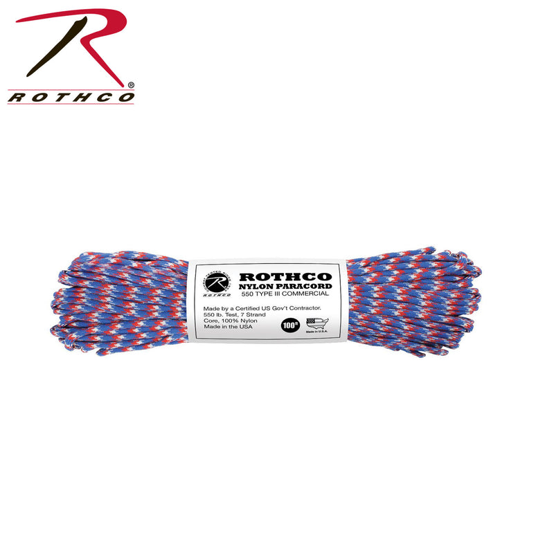 Rothco Nylon Paracord Type III 550 LB 100FT