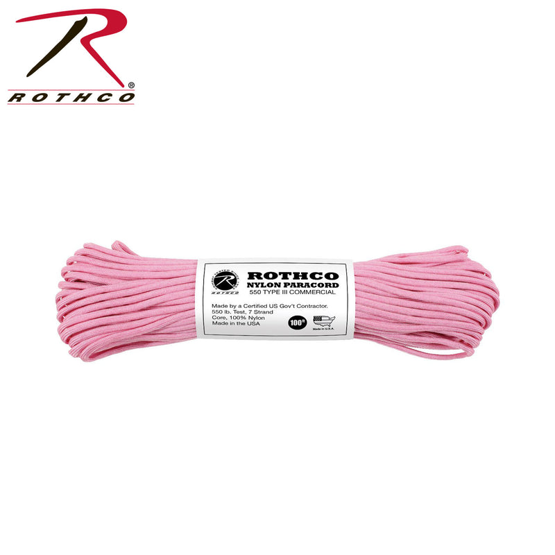 Rothco Nylon Paracord Type III 550 LB 100FT