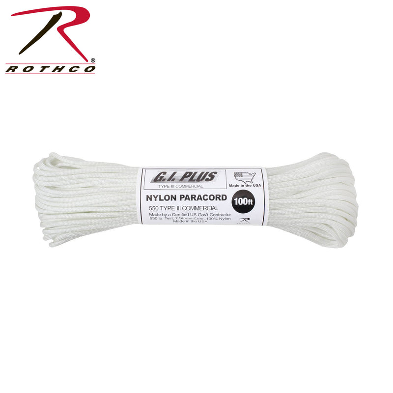 Rothco Nylon Paracord Type III 550 LB 100FT