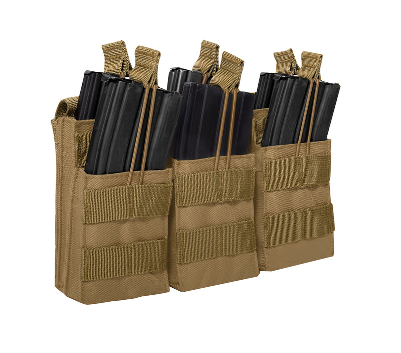 Rothco MOLLE Open Top Six Rifle Mag Pouch