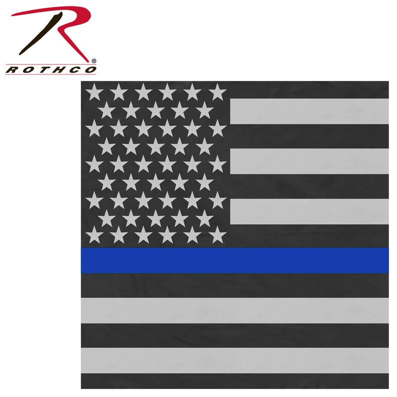 Rothco Thin Blue Line Flag Bandana