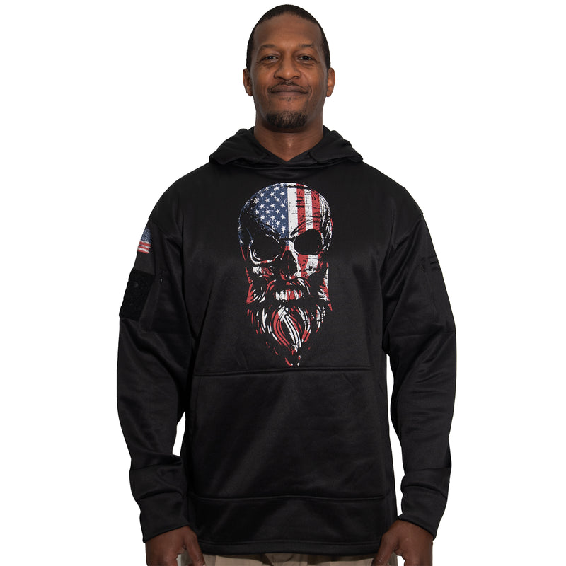 Rothco Bearded Skull Concealed Carry Hoodie - Black