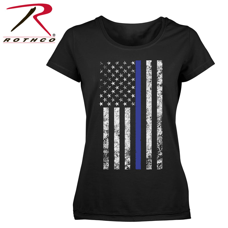 Rothco Women's Thin Blue Line Longer T-Shirt