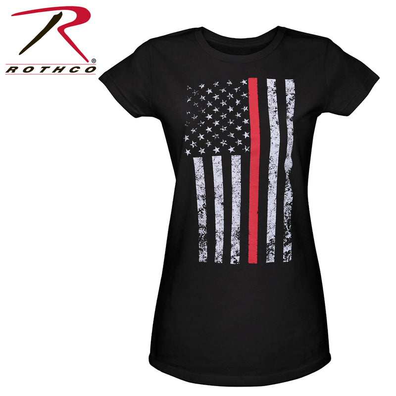 Rothco Womens Thin Red Line Longer T-Shirt