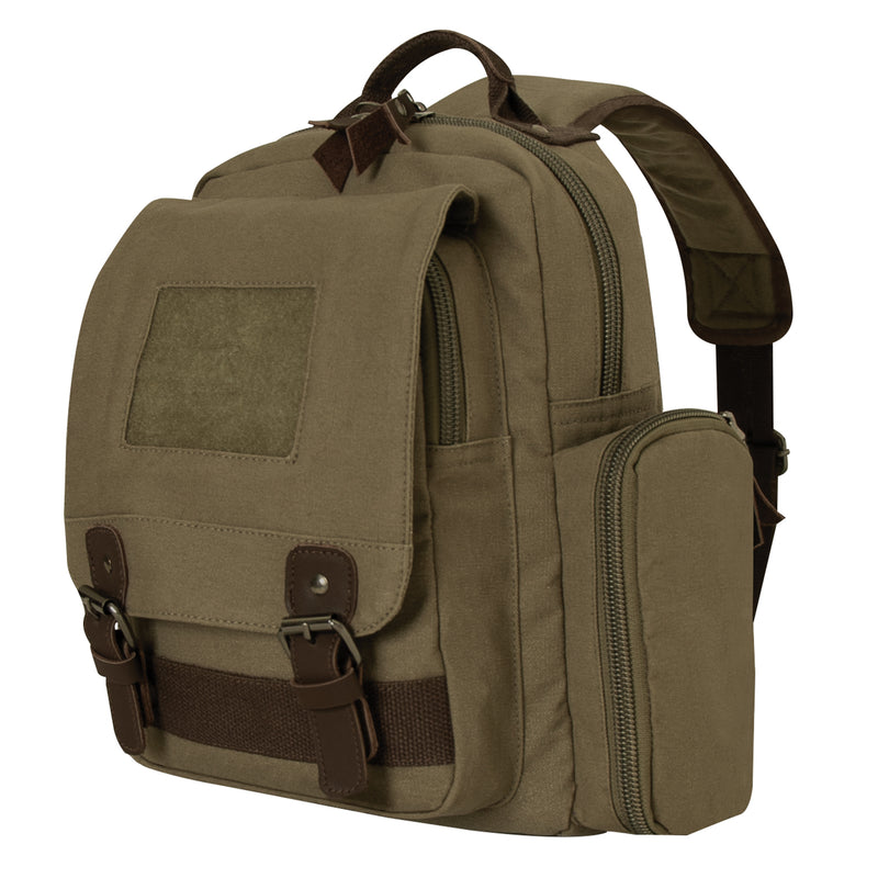 Rothco Vintage Canvas Sling Backpack - Olive Drab