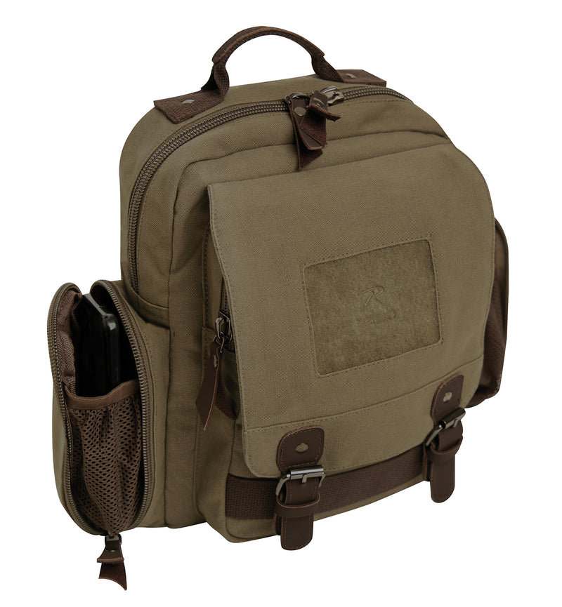 Rothco Vintage Canvas Sling Backpack - Olive Drab