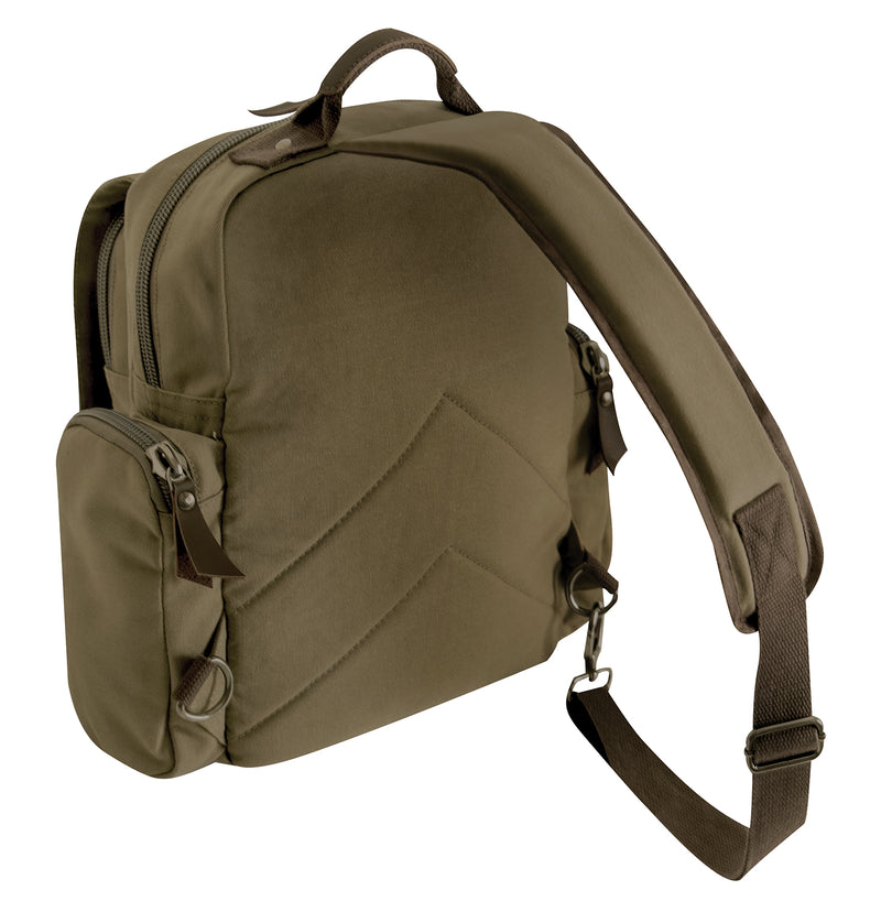 Rothco Vintage Canvas Sling Backpack - Olive Drab