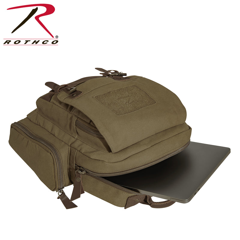 Rothco Vintage Canvas Sling Backpack - Olive Drab