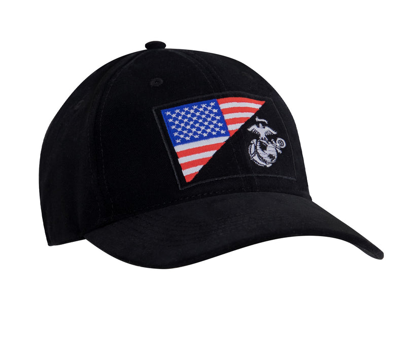 Rothco USMC Eagle, Globe and Anchor / US Flag Low Pro Cap