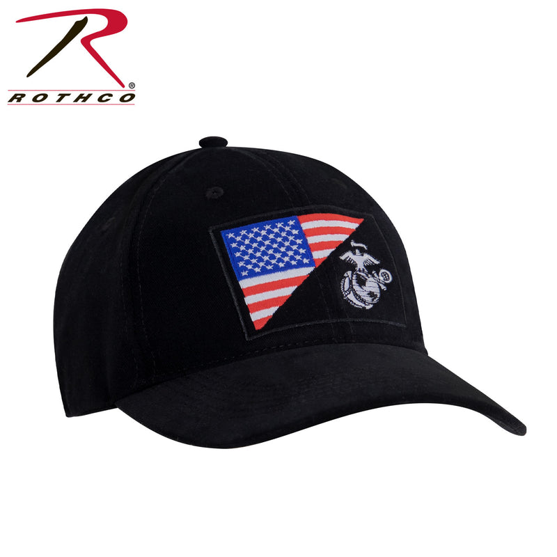 Rothco USMC Eagle, Globe and Anchor / US Flag Low Pro Cap