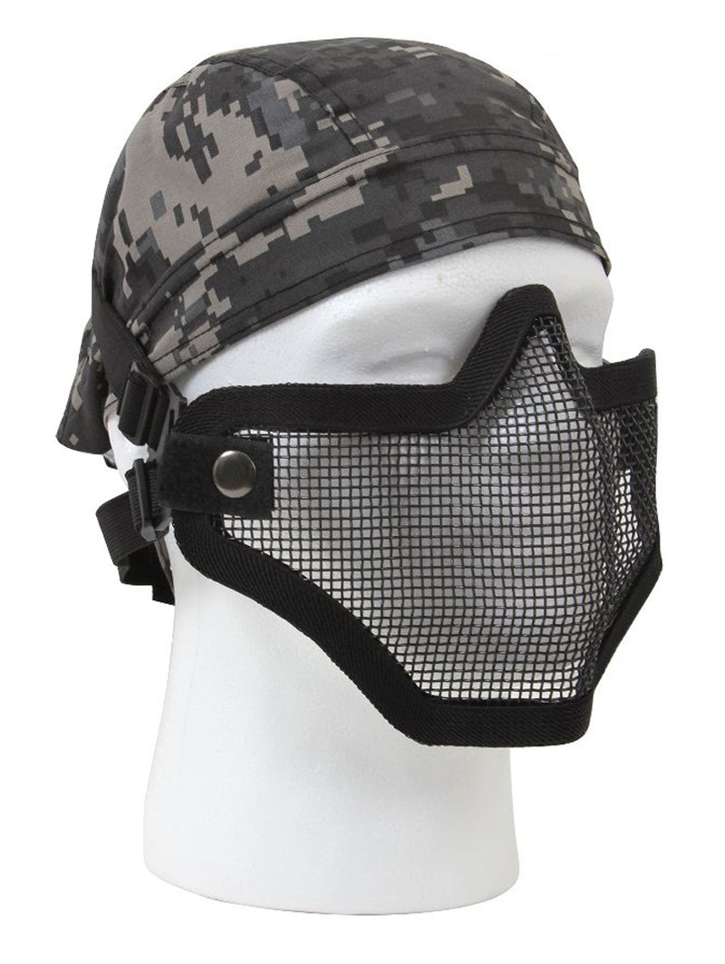 Rothco Carbon Steel Half Face Mask - Black