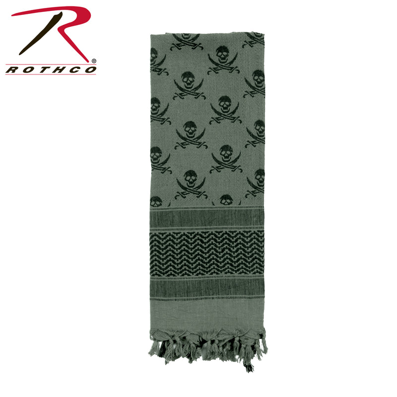 Rothco Skulls Shemagh Tactical Desert Keffiyeh Scarf