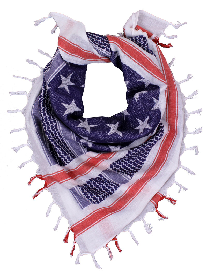 Rothco Stars and Stripes US Flag Shemagh Tactical Desert Keffiyeh Scarf