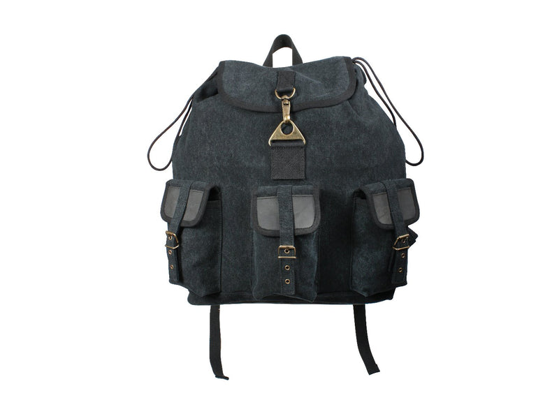 Rothco Vintage Canvas Wayfarer Backpack w/ Leather Accents