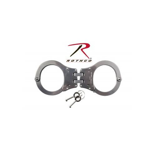 Rothco NIJ Approved Stainless Steel Hinged Handcuffs